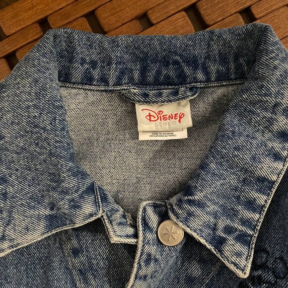Disney Store Embroidered Mickey & Minnie Mouse Denim/Jean Jacket, Small. - Picture 9 of 10